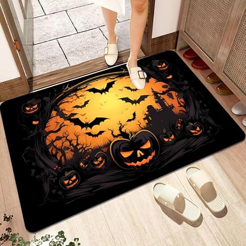 Septem Fussmatte Innenhalloween Kürbis Waschbar Türmatte,Fußmatte Außen Und Innen,rutschfeste,Flur Schmutzfangmatte,Fussmatte Aussen Für Haustür,Eingangsbereich,Garten Septem Fussmatte Innenhalloween Kürbis Waschbar Türmatte,Fußmatte Außen Und Innen,rutschfeste,Flur Schmutzfangmatte,Fussmatte Aussen Für Haustür,Eingangsbereich,Garten von Septem