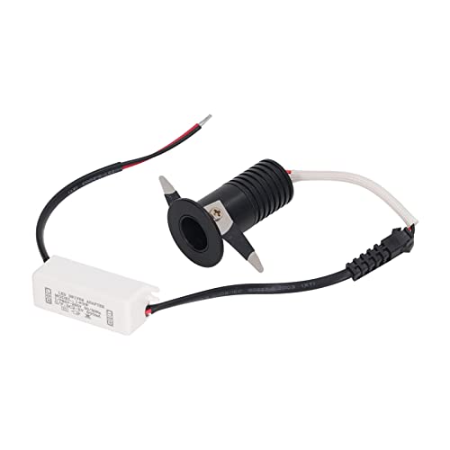 Einbau Mini Downlight mit Treiber Spotlight, 3 W LED Mini Unterschrankleuchte, Schirm mit Hoher Transmission, für Innendecken Vitrinen, Badezimmer Foyer(Warmweißes Licht 3000K) von Septpenta