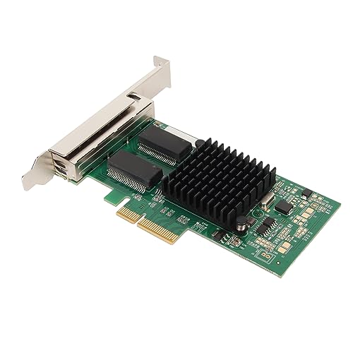 Pcie Netzwerkkarte, 4 10/100/1000 Mbit/S RJ45 Ports, mit Halterung, PCI Express 2.0 5 Gts Gigabit Ethernet Karte für Server Desktop Computer, Desktop Netzwerkkarte von Septpenta