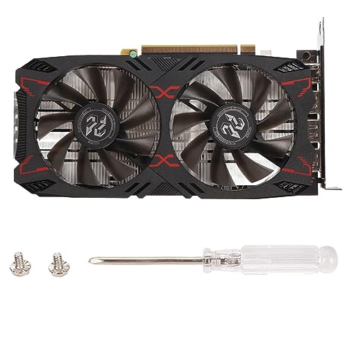 Septpenta 8 GB GDDR6 128 Bit Desktop Grafikkarte, PCI Express 4.0 Dual Lüfter, 1717 MHz GPU 1750 MHz Speicherfrequenz, 8 Polige Stromversorgung, Gaming Grafikkarte für Büro und Gaming von Septpenta