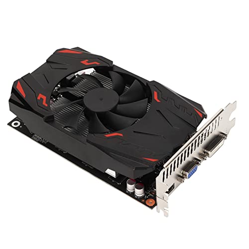 Septpenta GTS450 Gaming Grafikkarte, 2 GB GDDR5 625 MHz Stabile Wärmeableitung GPU Grafikkarte, PCI Express X16 1.1 Steckplatz Plug and Play HDMI VGA DVI Schnittstelle für Desktop PC von Septpenta