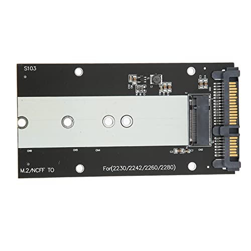 Septpenta M.2 NGFF zu Sata III Konverter Adapter Unterstützt NGFF M.2 Key B Sata SSD Unterstützt SSD M.2 Größe Ist 2230/2242/2260/2280/22110 Mm, 6000 (MB/S) Datenübertragungsgeschwindigkeit von Septpenta