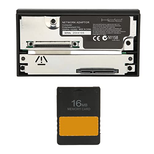 Septpenta Netzwerkadapter Kit mit 16 MB FMCBV 1.966 Speicherkarte, Hoher Immunität, HASL Prozess, SATA Netzwerkadapter, Entwickelt für PS2 Konsolen von Septpenta