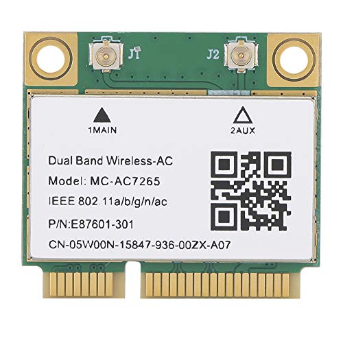 Septpenta Netzwerkkarte, Bluetooth 4.2, Unterstützung für 802.11A/B/G/N/Ac Netzwerkprotokoll, Mini PCI e Gigabit Übertragungsgeschwindigkeit Von 1200 Mbit/S für Win7/Win 8/Win 10 von Septpenta