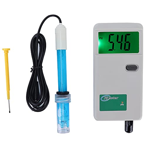 Septpenta PH Tester, PH 0, 00–14, 00 Messbereich, Tragbares Säuremessgerät, Hintergrundbeleuchtetes Display, Aquarien Hydrokultur Labor Wasserqualitäts Testwerkzeuge für Schwimmbäder, Aquakultur von Septpenta