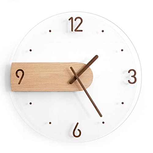 Septpenta Wanduhr, Moderne Wanduhr Im Skandinavischen Stil, Leiser Minimalismus Ohne Stanzen, Dekorative Wanduhr für Das Wohnzimmer, Schlafzimmer von Septpenta