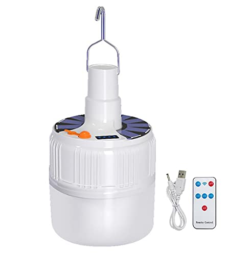 Septpenta Multifunktionale wiederaufladbare Solar-LED-Lampe mit Fernbedienung für Hühnerställe, Notbeleuchtung und Camping, kann im Innen- und Außenbereich verwendet werden von Septpenta