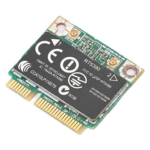 WLAN Adapter für Drahtlose Netzwerkkarte, Aus Hochwertigen Materialien, Gute Leistung, Nur für Halbe Mini PCI e Schnittstelle, Geeignet für Rt5390 SPS 630703 001 Mini PCIE 802.11N von Septpenta