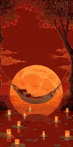 5D DIY Diamond Painting Kits for Adults, Abstrakter Sonnenuntergang Vollbohrer Diamant Bilder mit Zubehör für Anfänger, Strass Kristall Stickerei Leinwand Kinder Erwachsene Dekorationen 40x50cm C115 von Sepwougg