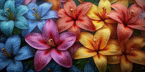 5D DIY Diamond Painting Kits for Adults, Lilien Farbe Vollbohrer Diamant Bilder mit Zubehör für Anfänger, Strass Kristall Stickerei Leinwand nach Zahlen für Kinder Erwachsene Dekorationen 60x120cm C22 5D DIY Diamond Painting Kits for Adults, Lilien Farbe Vollbohrer Diamant Bilder mit Zubehör für Anfänger, Strass Kristall Stickerei Leinwand nach Zahlen für Kinder Erwachsene Dekorationen 60x120cm C22 von Sepwougg