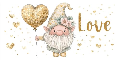 5D DIY Diamond Painting Kits for Adults, Zwerg Liebe Vollbohrer Diamant Bilder mit Zubehör für Anfänger, Strass Kristall Stickerei Leinwand nach Zahlen für Kinder Erwachsene Dekorationen 100x130cm C6 von Sepwougg
