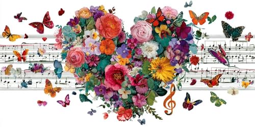Sepwougg 5D DIY Diamond Painting Kits for Adults, Abstrakte Blumen Vollbohrer Diamant Bilder mit Zubehör für Anfänger, Strass Kristall Stickerei Leinwand Kinder Erwachsene Dekorationen 100x150cm C109 von Sepwougg