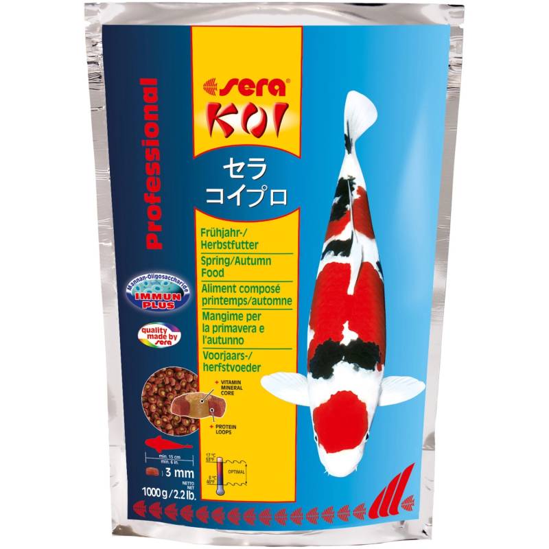 Sera Teichfutter Koi Professional Frühjahr-/Herbstfutter 1.000 g von Sera