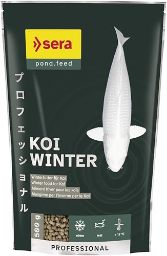 sera KOI Professional Winterfutter 500 g unter 12°C Spezial Koifutter für Koi & andere wertvolle Teichfische, Futter mit sehr hoher Futterverwertung, geringere Wasserbelastung & damit weniger Algen von sera