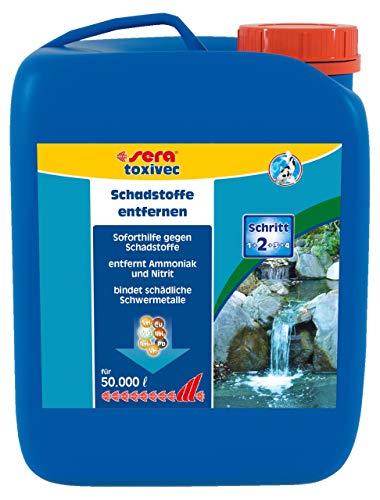 sera pond toxivec 2.500 ml, farblos, 2.500ml für 50.000 Liter von sera