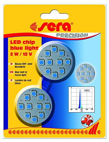 sera LED chip blue light - Blaues Riff- oder Mondlicht für Meerwasseraquarien., Silber von sera