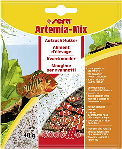 sera Artemia-Mix 18 g - Das lebende Aufzuchtfutter für natürliches Fressverhalten, Jungfischfutter von sera