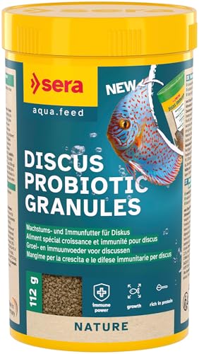 sera Discus ImmunPro Nature 250 ml (112 g) - Wachstumsfutter für Diskus mit Probiotikum, Diskus Futter von sera