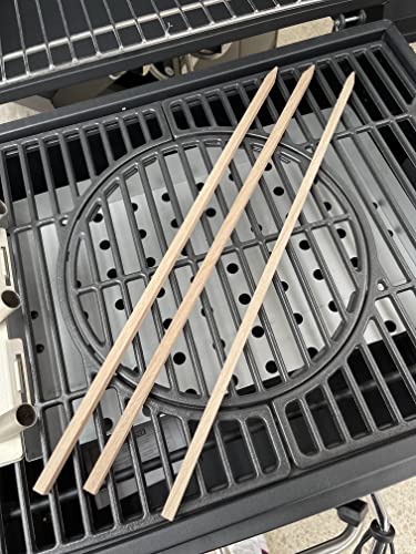 Serafin Profi Grill Buchenstäbe Steckerlfisch z.B. für Grillaufsatz 50 cm lang / 12 mm stark / 3 Stück von Serafin