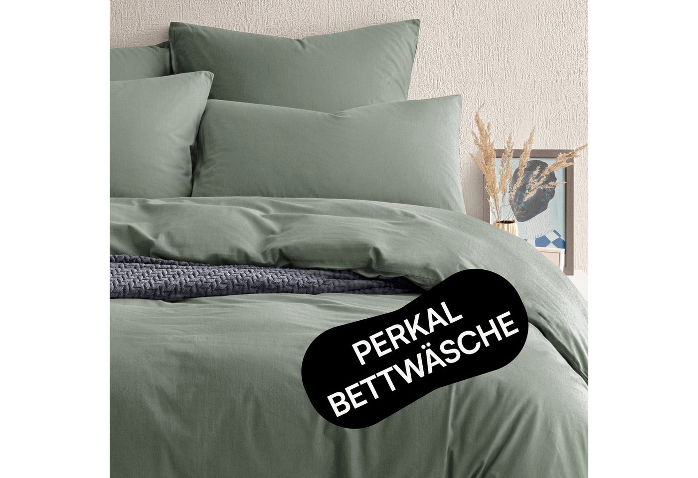 Seralino Bettwäsche Set 135x200 inkl. 80x80 Kissenbezug (100% Baumwolle) Perkal, Bio Perkal, besonders weich & atmungsaktiv, BCI zertifiziert, mit Reißverschluss Seralino Bettwäsche Set 135x200 inkl. 80x80 Kissenbezug (100% Baumwolle) Perkal, Bio Perkal, besonders weich & atmungsaktiv, BCI zertifiziert, mit Reißverschluss von Seralino