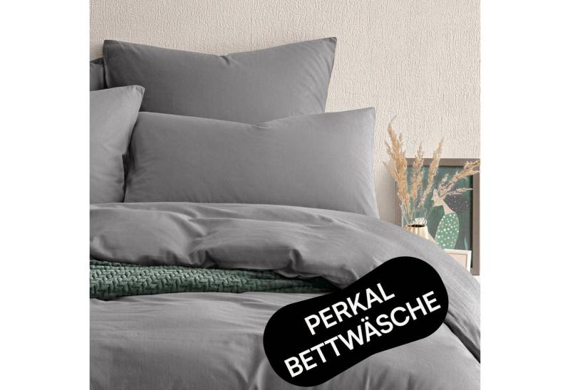 Seralino Bettwäsche Set 135x200 inkl. 80x80 Kissenbezug (100% Baumwolle) Perkal, Bio Perkal, besonders weich & atmungsaktiv, BCI zertifiziert, mit Reißverschluss von Seralino