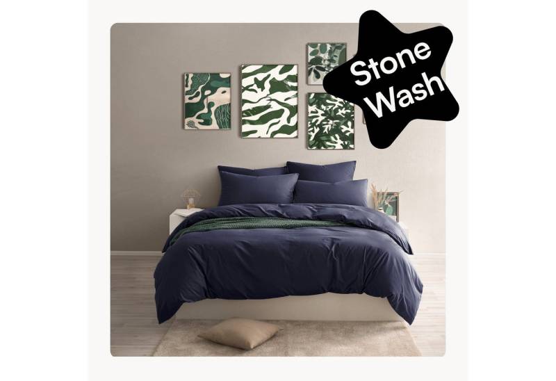 Seralino Bettwäsche Set 135x200 inkl. 80x80 Kissenbezug (100% Baumwolle) Perkal, Bio Perkal, besonders weich & atmungsaktiv, BCI zertifiziert, mit Reißverschluss von Seralino