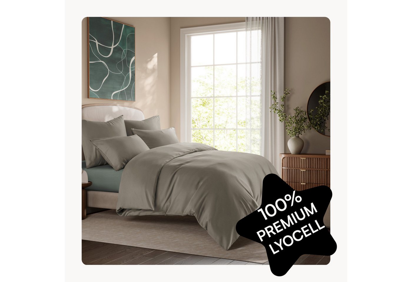 Seralino Bettwäsche Set in Gr. 135x200, 155x220, 200x200 cm, 100% Lyocell (Tencel), Besonders weich & atmungsaktiv – aus natürlichen Eukalyptusfasern Seralino Bettwäsche Set in Gr. 135x200, 155x220, 200x200 cm, 100% Lyocell (Tencel), Besonders weich & atmungsaktiv – aus natürlichen Eukalyptusfasern von Seralino