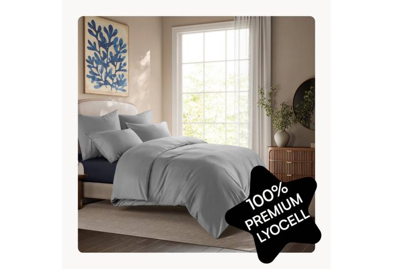 Seralino Bettwäsche Set in Gr. 135x200, 155x220, 200x200 cm, 100% Lyocell (Tencel), Besonders weich & atmungsaktiv – aus natürlichen Eukalyptusfasern von Seralino