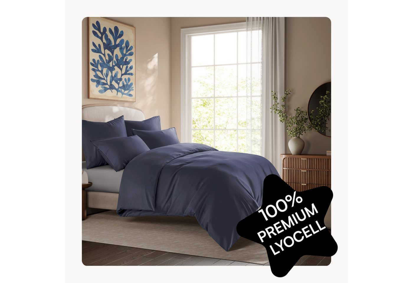 Seralino Bettwäsche Set in Gr. 135x200, 155x220, 200x200 cm, 100% Lyocell (Tencel), Besonders weich & atmungsaktiv – aus natürlichen Eukalyptusfasern Seralino Bettwäsche Set in Gr. 135x200, 155x220, 200x200 cm, 100% Lyocell (Tencel), Besonders weich & atmungsaktiv – aus natürlichen Eukalyptusfasern von Seralino