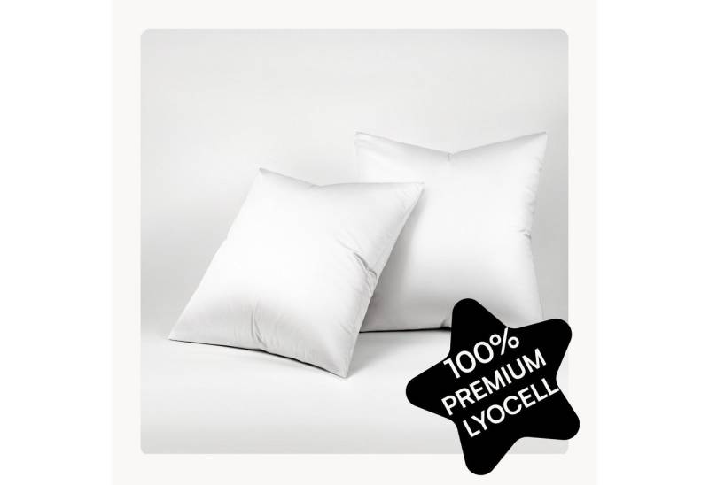 Seralino Kissenbezüge Set aus 100% Lyocell (Tencel) in Gr. 40x80, 80x80, 40x60cm, (2 Stück), besonders weich, schnelltrocknend, atmungsaktiv, aus Eukalyptusfasern von Seralino