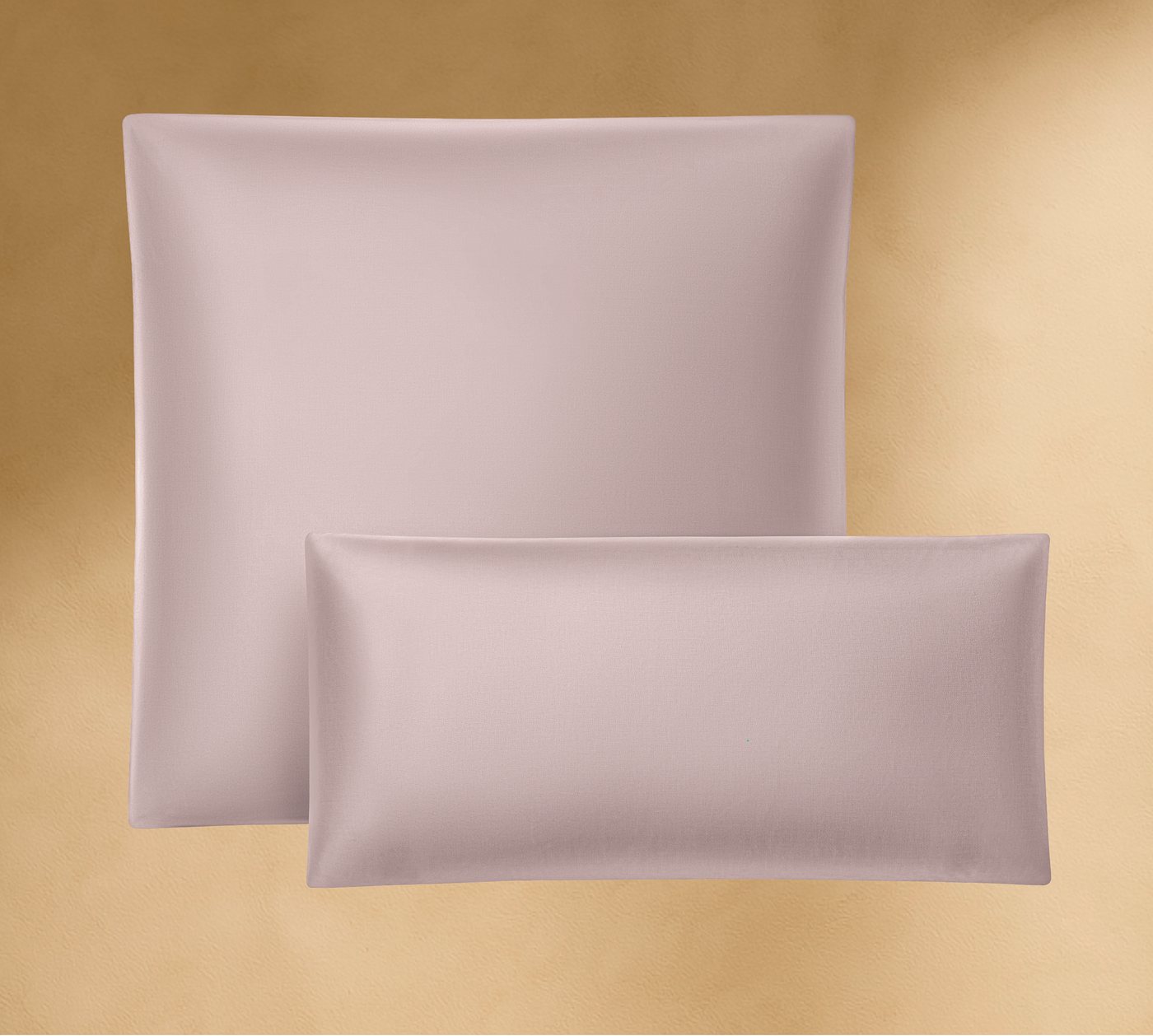 Seralino Seitenschläferkissenbezug Mako Satin Kissenbezug (100% Bio Baumwolle) weich, hautfreundlich, (2 Stück), Fairtrade/ GOTS zertifizierte uni Kissenhülle mit Reißverschluss von Seralino