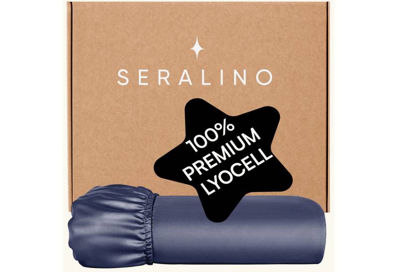 Seralino Spannbettlaken 100% Lyocell (Tencel), weiches, atmungsaktives Spannbetttuch, Gummizug: rundum, besonders weich, schnelltrocknend, atmungsaktiv, natürlicher Rohstoff von Seralino
