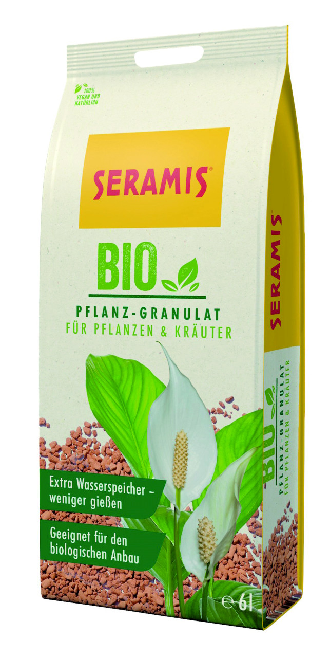 Seramis Bio-Pflanz-Granulat für Pflanzen & Kräuter 6 l von Seramis