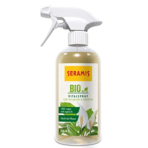 Seramis Bio-Vitalspray für Pflanzen und Kräuter, 500 ml – Pflanzenpflege für biologischen Anbau, gebrauchsfertiger Pflanzenstärker zum Sprühen von Seramis