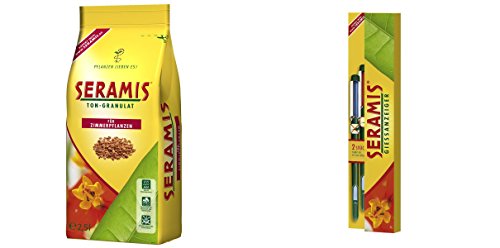 Seramis-Komplett-Set: Ton-Granulat 1x 2,5 Liter + Gießanzeiger klein, 2er Set von Seramis