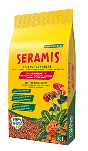 Seramis Pflanz-Granulat für alle Zimmerpflanzen, 30 l – Pflanzen Tongranulat, Blumenerde Ersatz zur Wasser- und Nährstoffspeicherung von Seramis