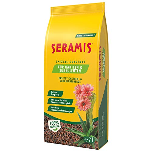 Seramis Spezial-Substrat für Kakteen und Sukkulenten, 7 l – Pflanzen Tongranulat, Kakteenerde Ersatz zur Wasser- und Nährstoffspeicherung,Rotbraun von Seramis