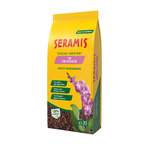 Seramis Spezial-Substrat für Orchideen, 7 l – Orchideensubstrat mit Tongranulat und Pinienrinde zur idealen Sauerstoff- und Nährstoffversorgung,Gelb von Seramis