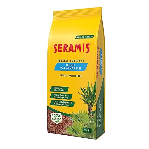 Seramis Spezial-Substrat für Palmen, 7 l – Pflanzen Tongranulat, Palmenerde Ersatz zur Wasser- und Nährstoffspeicherung, für Innen und Außen von Seramis