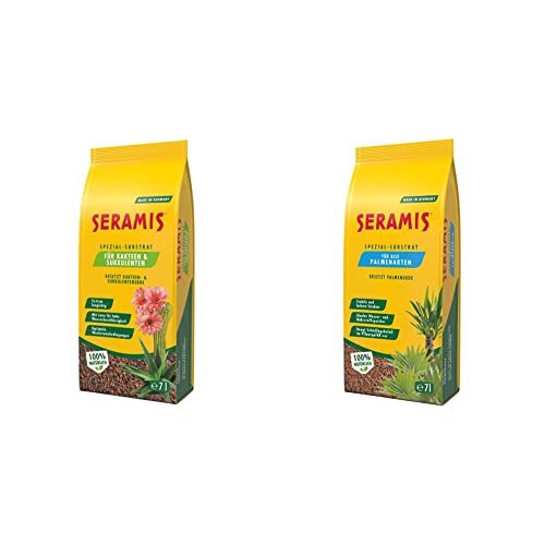 Seramis Spezial-Substrat & Spezial-Substrat für Palmen, 7 l – Pflanzen Tongranulat, Palmenerde Ersatz zur Wasser- und Nährstoffspeicherung, für Innen und Außen von Seramis