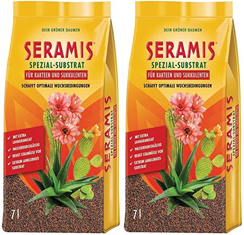 Seramis Ton-Granulat als Pflanzenerden-Ersatz für Kakteen und Sukkulenten, Spezial-Substrat, 14 Liter von Seramis