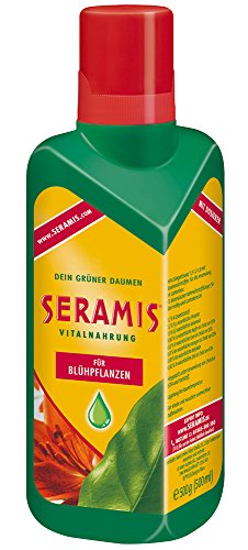 Seramis Vitalnahrung für Blühpflanzen, 500 ml – Blumendünger für optimales Pflanzenwachstum, Flüssigdünger mit praktischer Dosierhilfe, 6,3x6,3x20,9 cm von Seramis