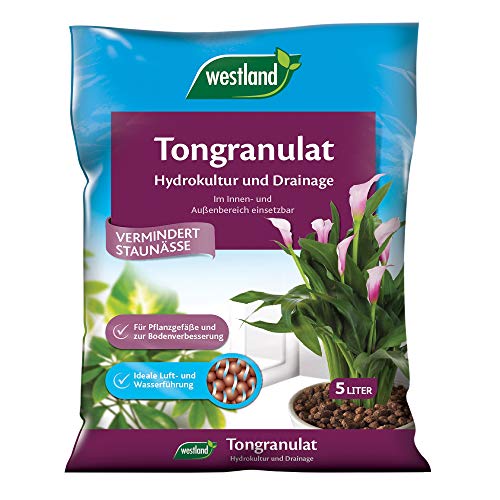Westland Tongranulat, 5 l – Pflanzgranulat ideal für Hydrokultur, Drainage Substrat ohne chemische Zusätze, für Innen- und Außenbereich von Westland