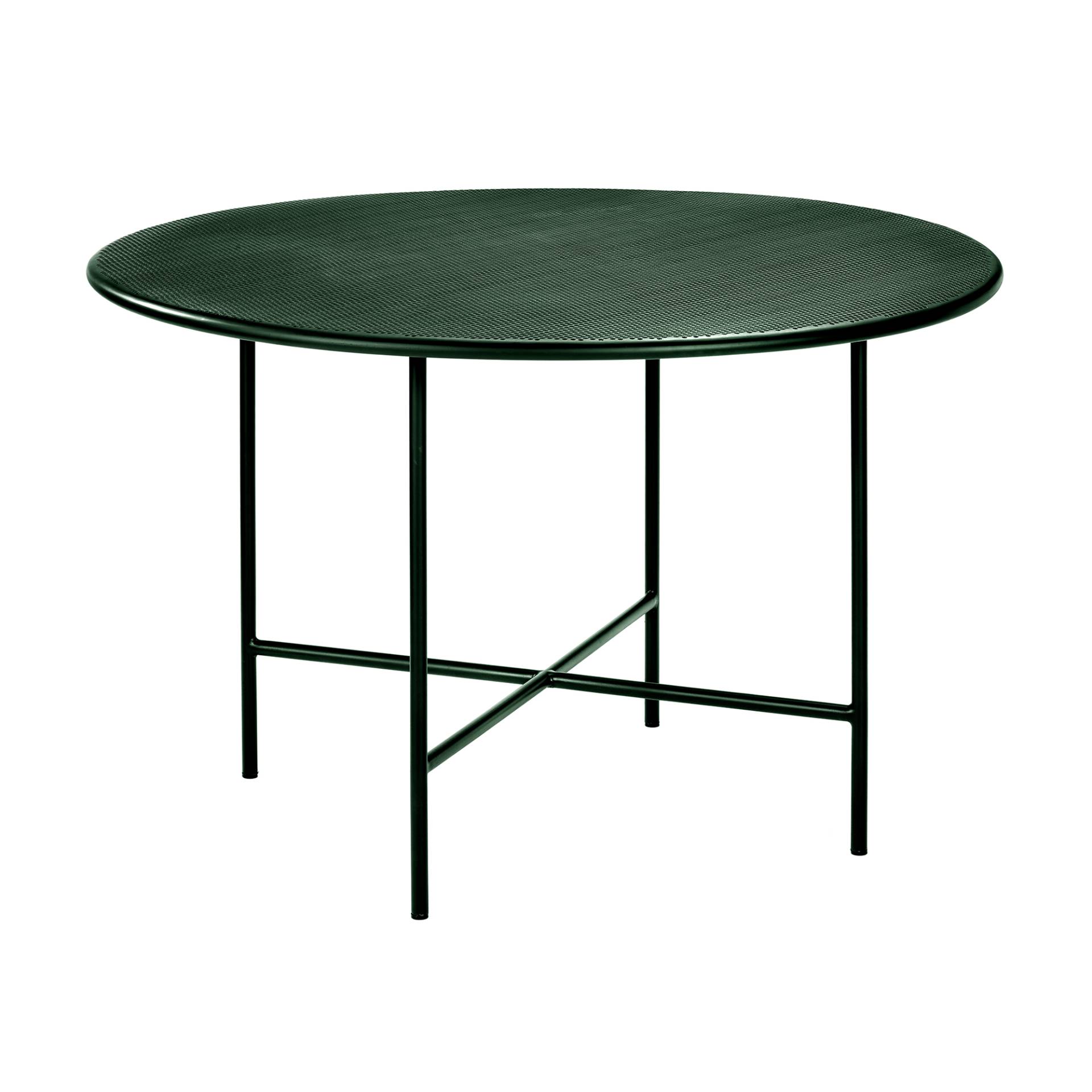 Serax NV - Fontainebleau Gartentisch - dunkelgrün/pulverbeschichtet/H x Ø 74x120cm/Tischplatte perforiert von Serax NV