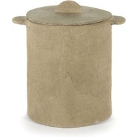 Serax - Marie Papier Mache Korb Deckel Beige von Serax