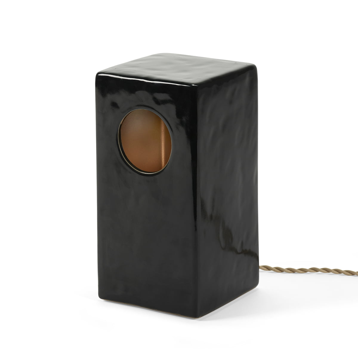 Serax Tischleuchte Leuchte Lampe Licht Maxime N°1 Schwarz Steingut E14 26cm B-Ware von Serax