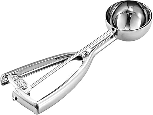 Eisportionierer & Keksschaufel - 3 Esslöffel Kapazität, Auslöseform für Keksteig, Kuchenteig, Muffins & mehr - langlebig, rostbeständig, spülmaschinenfest Eisportionierer & Keksschaufel - 3 Esslöffel Kapazität, Auslöseform für Keksteig, Kuchenteig, Muffins & mehr - langlebig, rostbeständig, spülmaschinenfest von Serazat