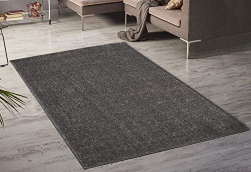 Serdim Rugs Paris Living Room Gliiter Teppich, Polyester, 160 x 230 cm, Grau von Serdim Rugs