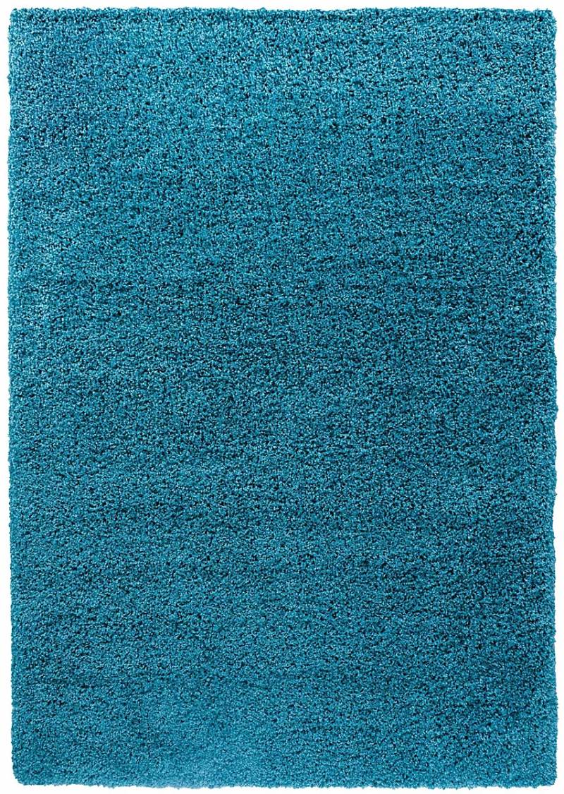 Serdim Rugs Teppich Shaggy Hoher Flor Uni Teppich Läufer Türkis 80 X 150 Cm  B-Ware von Serdim Rugs