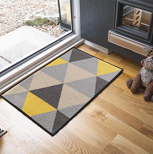 Serdim Rugs Waschbare Fußmatte, Küchenmatten, rutschfest, geometrisches Design, Flurläufer, Innenfußmatte, Flur-, Durchgangs-, Korridor-Fußmatte, Bodenmatte von Serdim Rugs